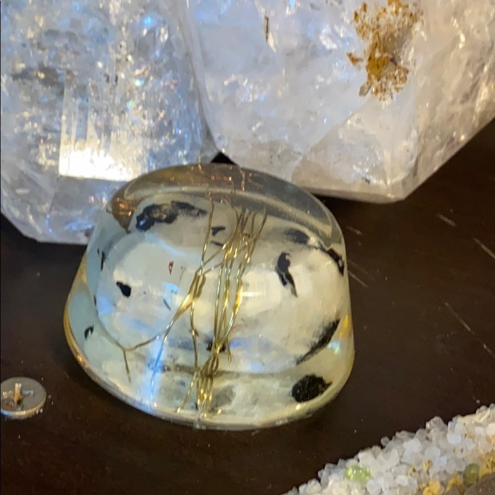 Moonstone Orgone Energy Disk Divine Femine